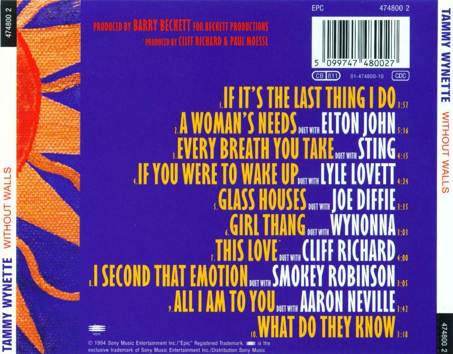 Tammy Wynette - Without Walls - Back.jpg