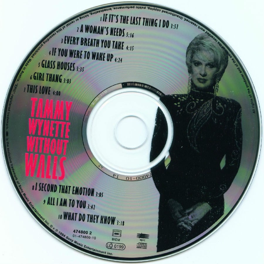 Tammy Wynette - Without Walls - CD.jpg